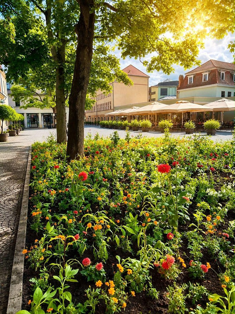 Sommerbepflanzung Theaterplatz Sommerbepflanzung Theaterplatz