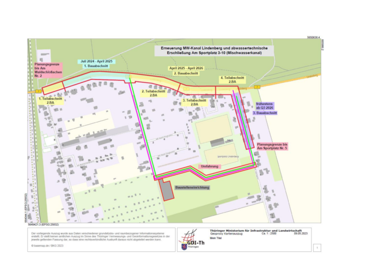 Sachstand Baumaßnahme Lindenberg zum 1.9.2025 Sachstand Baumaßnahme Lindenberg zum 1.9.2025