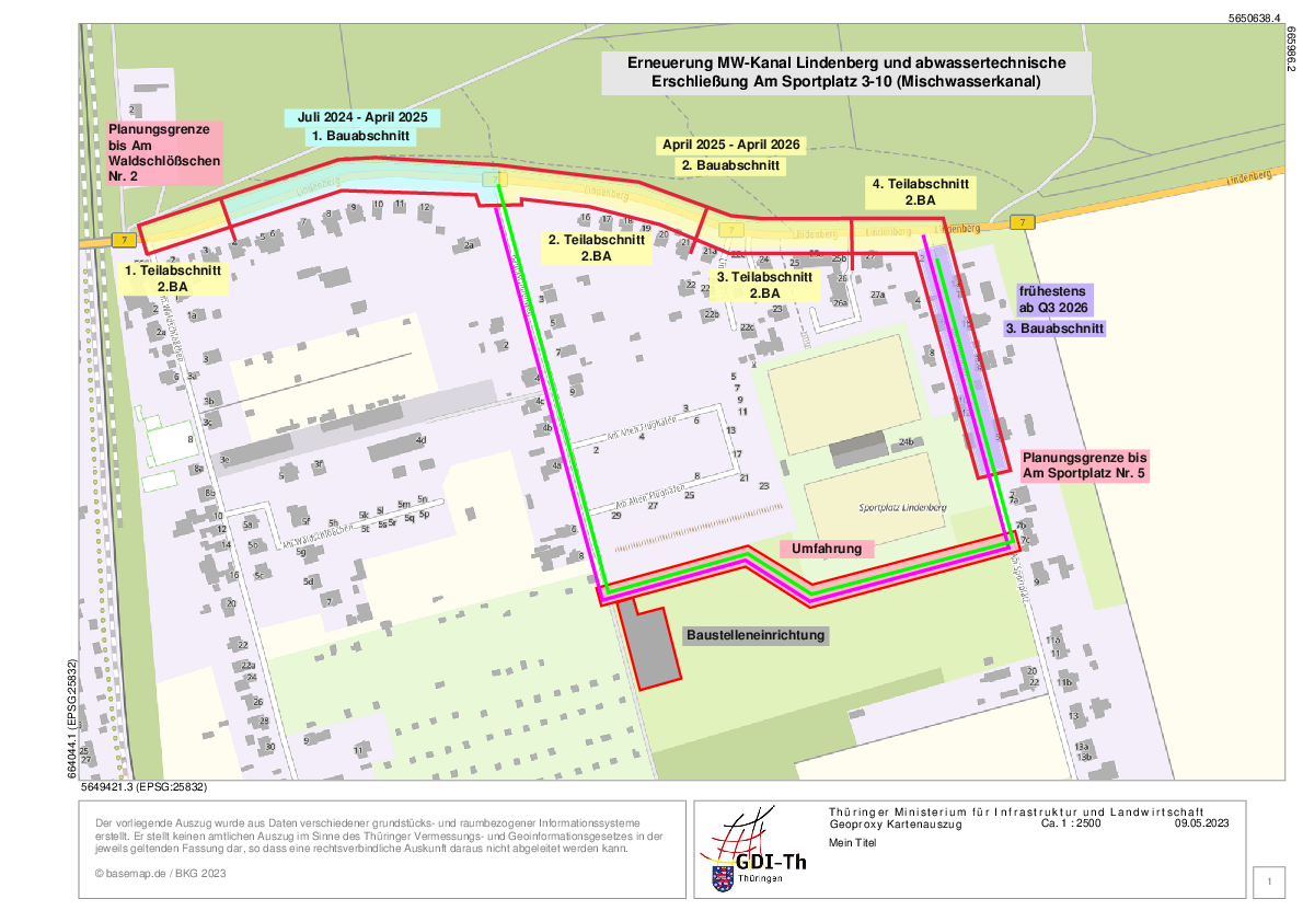 B7 Abschnitsbildung im Planungsbereich